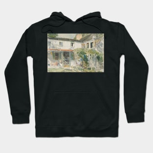 Back of the Old House by Childe Hassam Hoodie